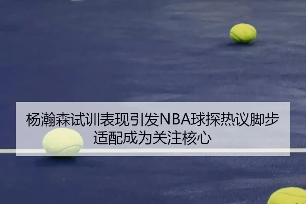 杨瀚森试训表现引发NBA球探热议脚步适配成为关注核心